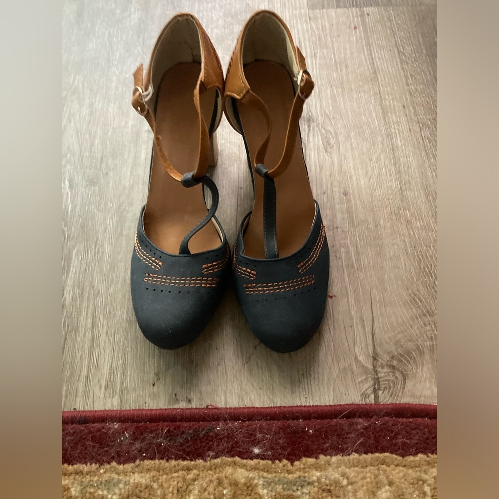 T-Strap three inch heels